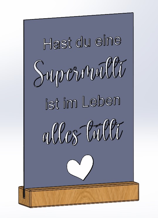 Dekoschild "Supermutti"