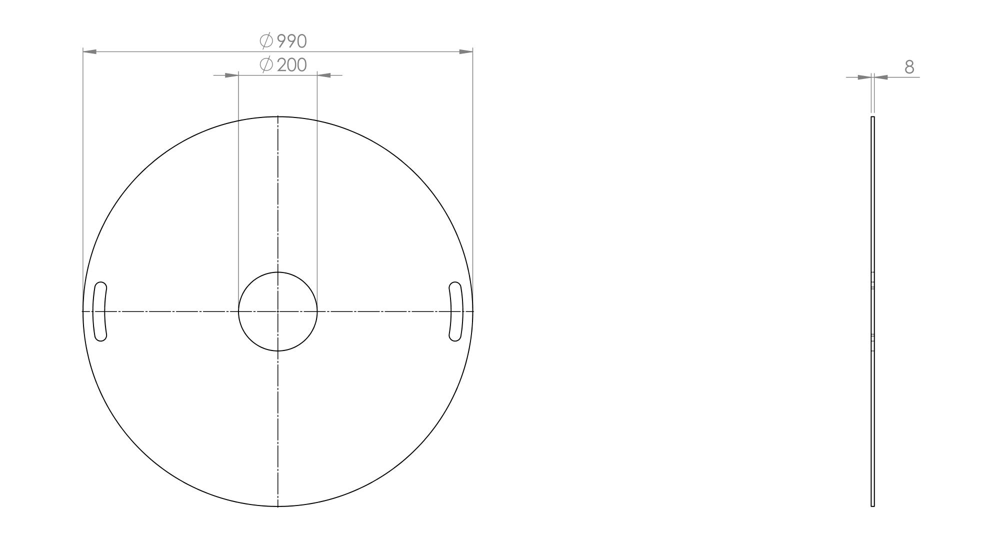 Grillplatte für Feuerschale 